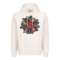 Pale Pink american sunflower Premium Hoodie - BundleAndBundleShop