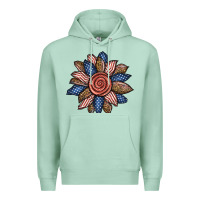 Seafoam american sunflower Premium Hoodie - BundleAndBundleShop