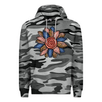 Slate Camo american sunflower Premium Hoodie - BundleAndBundleShop