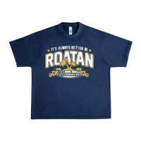 Navy Roatan Honduras Souvenir Roatan Gift Travel Urban Heavy Tee - trangStudio