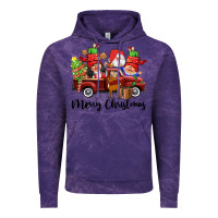 Cloud Purple merry christmas truck gnomies Vintage Hoodie - CowGirlArtShop