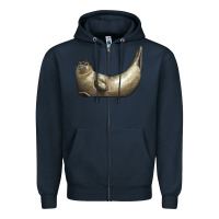 Navy sea seal Zipper Hoodie - LillyAllenDesigns