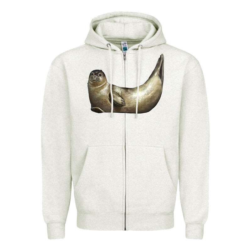 Sea Seal Zipper Hoodie by LillyAllenDesigns | Teevron