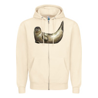 Sandshell sea seal Zipper Hoodie - LillyAllenDesigns