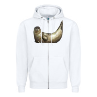 White sea seal Zipper Hoodie - LillyAllenDesigns