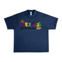 Navy mardi gras girl to the core Urban Heavy Tee - CowGirlArtShop