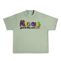 Oil Green mardi gras girl to the core Urban Heavy Tee - CowGirlArtShop