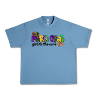 Pebble Blue mardi gras girl to the core Urban Heavy Tee - CowGirlArtShop