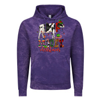 Cloud Purple mooey christmas cow Vintage Hoodie - CowGirlArtShop