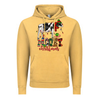 Mooey Christmas Cow Vintage Hoodie | Teevron