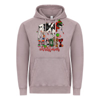 Vintage Zinc mooey christmas cow Vintage Hoodie - CowGirlArtShop