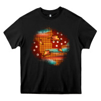 Black fall patch Heavy Core Tee - JahusDesignShop