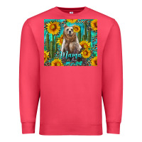 Cardinal mama bear with sunflowers and cactus Premium Sweatshirt - Artiststas