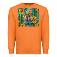 Carrot mama bear with sunflowers and cactus Premium Sweatshirt - Artiststas