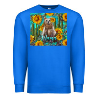 True Royal mama bear with sunflowers and cactus Premium Sweatshirt - Artiststas