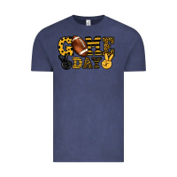 Vintage Denim Game day yellow and black team color Vintage Tee - HowdyJamesFarm