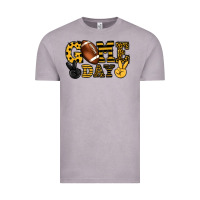 Game Day Yellow And Black Team Color Vintage Tee | Teevron
