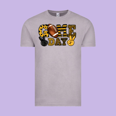 Game Day Yellow And Black Team Color Vintage Tee Designed By Howdyjamesfarm