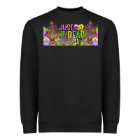Black Just Bead Heavyweight Sweatshirt - CowhideDigitalArt