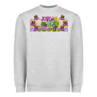 Heather Grey Just Bead Heavyweight Sweatshirt - CowhideDigitalArt