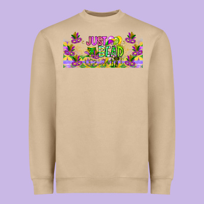 Just Bead Heavyweight Sweatshirt Designed By Cowhidedigitalart