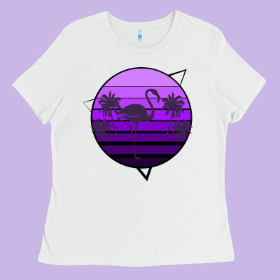 Flamingo Palm Ladies Tee Designed By Bettercallsaul