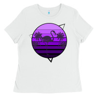 White Flamingo Palm Ladies Tee - Bettercallsaul