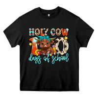 Black holy cow 100 days of school Heavy Core Tee - Artiststas