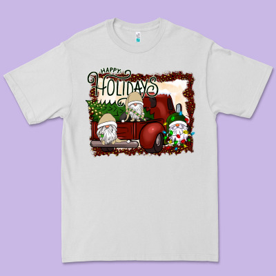 Happy Holidays Gnomes Christmas Truck Premium Tee Designed By Bettercallsaul