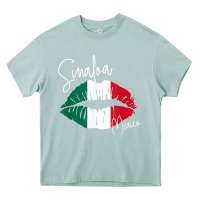 Arona GGT Travel Souvenir Style SINALOA MX Flag Lips Heavy Core Tee - trangStudio
