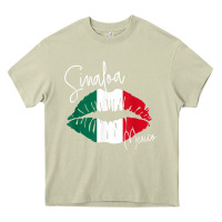 Mossy GGT Travel Souvenir Style SINALOA MX Flag Lips Heavy Core Tee - trangStudio