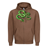 Chestnut boomslang snake Zipper Hoodie - LillyAllenDesigns