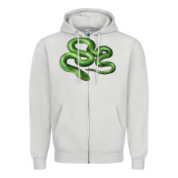 Dove Grey boomslang snake Zipper Hoodie - LillyAllenDesigns