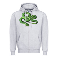 Heather Grey boomslang snake Zipper Hoodie - LillyAllenDesigns