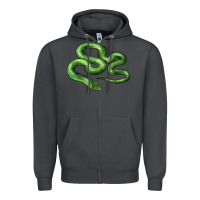 Smoke boomslang snake Zipper Hoodie - LillyAllenDesigns