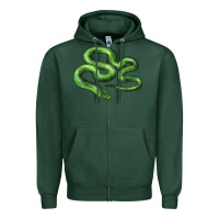 Sports Green boomslang snake Zipper Hoodie - LillyAllenDesigns