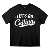 Black Lets Go Ceiling Fan Halloween Heavy Core Tee - trangStudio