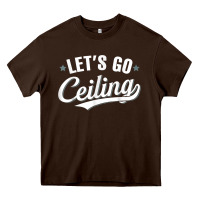Chocolate Brown Lets Go Ceiling Fan Halloween Heavy Core Tee - trangStudio