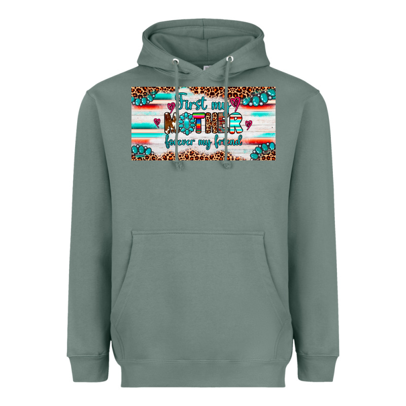 First My Mother Forever My Friend  License Plate Heavyweight Hoodie by Artiststas | Teevron