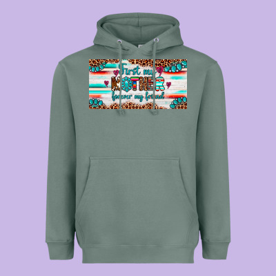 First My Mother Forever My Friend  License Plate Heavyweight Hoodie Designed By Artiststas