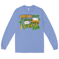Colony Blue Safety first drink with a Nurse St. Patrick's Day Long Sleeve Tee - CowGirlArtShop