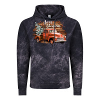 Cloud Black merry christmas truck Vintage Hoodie - CowGirlArtShop