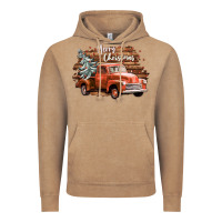 Vintage Coffee merry christmas truck Vintage Hoodie - CowGirlArtShop