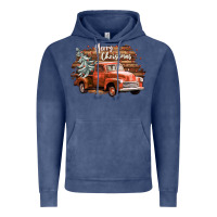 Merry Christmas Truck Vintage Hoodie | Teevron