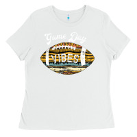 White Game Day Vibes Ladies Tee - Bettercallsaul
