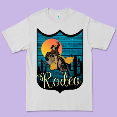 Rodeo Name Tag Premium Tee Designed By Bettercallsaul