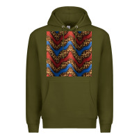 Army Green leopard 4th of july seamless pattern Premium Hoodie - BundleAndBundleShop