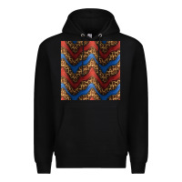 Black leopard 4th of july seamless pattern Premium Hoodie - BundleAndBundleShop