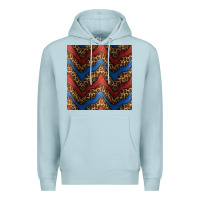 Blue Mist leopard 4th of july seamless pattern Premium Hoodie - BundleAndBundleShop