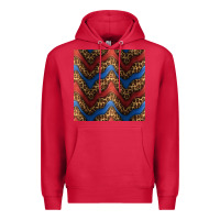 Cardinal leopard 4th of july seamless pattern Premium Hoodie - BundleAndBundleShop
